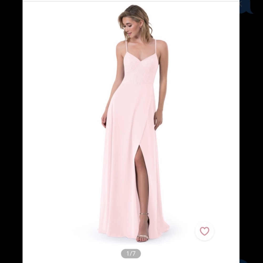 Azazie Blush Full Length Dress